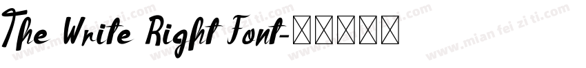 The Write Right Font字体转换